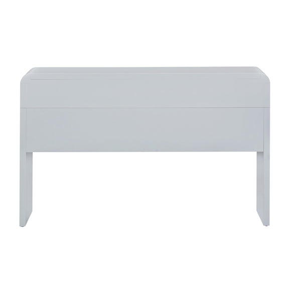 Patty 48" Rattan 2-Drawer Console Desk - Blue