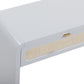 Patty 48" Rattan 2-Drawer Console Desk - Blue