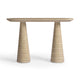 Sandra Faux Travertine Indoor/Outdoor Console Table