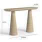 Sandra Faux Travertine Indoor/Outdoor Console Table