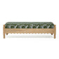 Thelma 56" Leopard Performance Jacquard Fabric Bench - Olive Green
