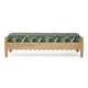 Thelma 56" Leopard Performance Jacquard Fabric Bench - Olive Green