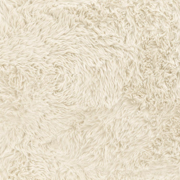 Ollie Natural Straight Vegan Shearling  Bench