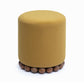 Dex Performance Vegan Mohair Ottoman - Amber