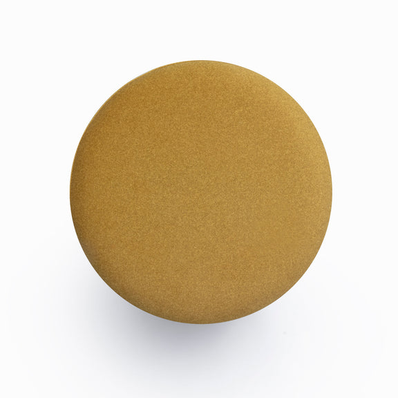 Dex Performance Vegan Mohair Ottoman - Amber