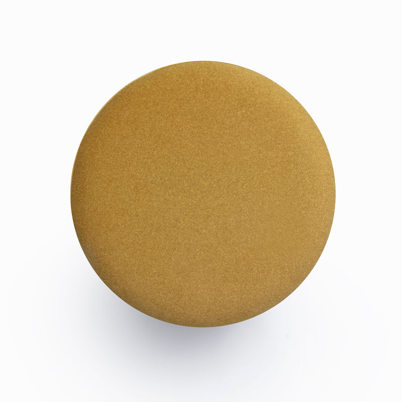 Dex Performance Vegan Mohair Ottoman - Amber