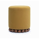 Dex Performance Vegan Mohair Ottoman - Amber