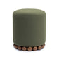 Dex Performance Vegan Mohair Ottoman - Olive Green