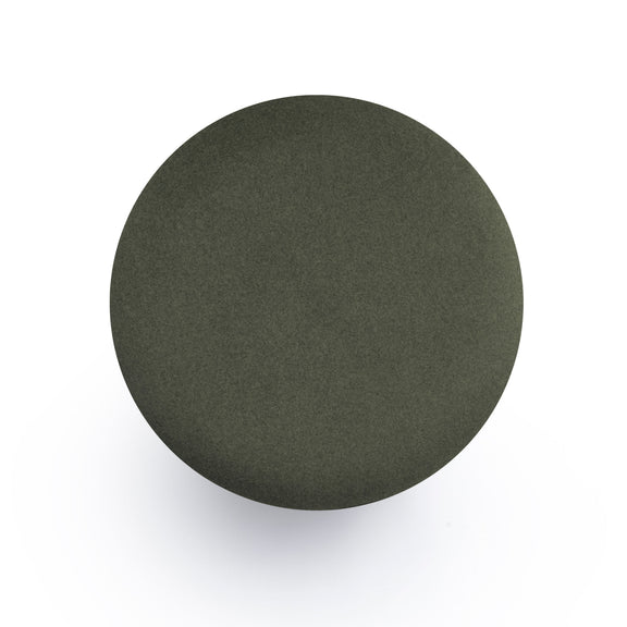Dex Performance Vegan Mohair Ottoman - Olive Green