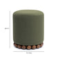 Dex Performance Vegan Mohair Ottoman - Olive Green