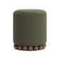 Dex Performance Vegan Mohair Ottoman - Olive Green