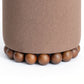Dex Performance Vegan Mohair Ottoman - Brown