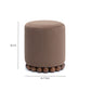 Dex Performance Vegan Mohair Ottoman - Brown