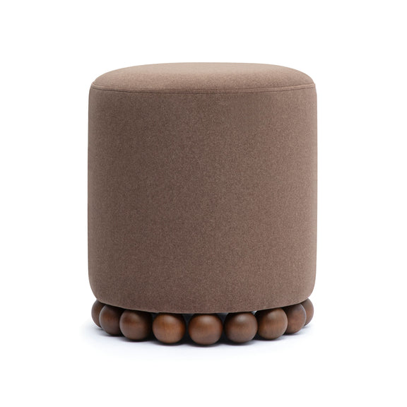 Dex Performance Vegan Mohair Ottoman - Brown