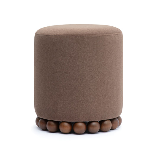 Dex Performance Vegan Mohair Ottoman - Brown