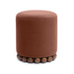 Dex Performance Vegan Mohair Ottoman - Bronze