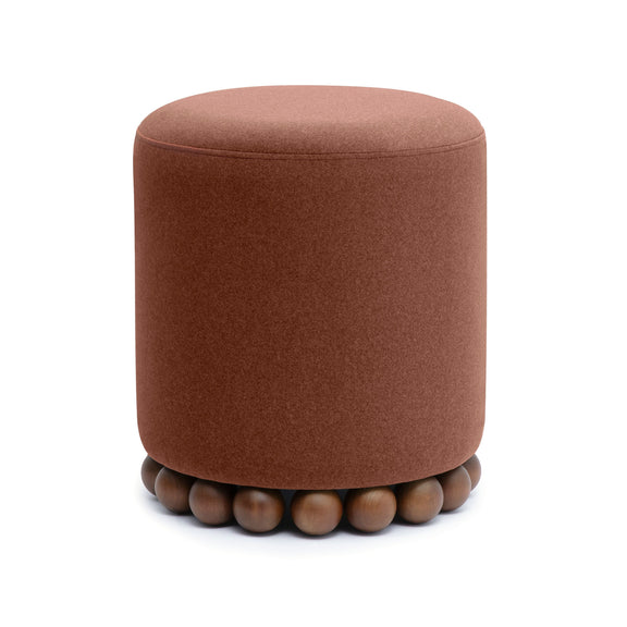 Dex Performance Vegan Mohair Ottoman - Bronze