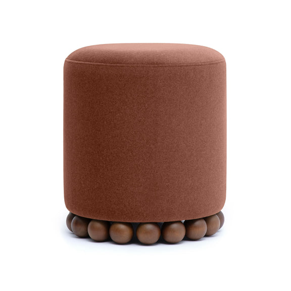 Dex Performance Vegan Mohair Ottoman - Bronze