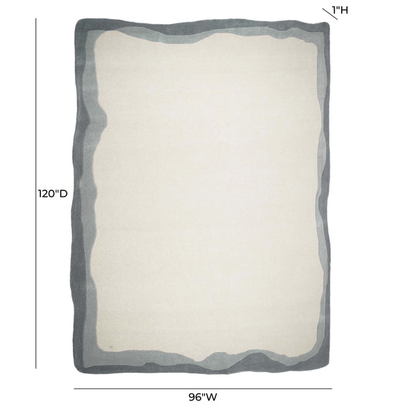 Tarba Grey 8'x10' Rectangular Floor Rug