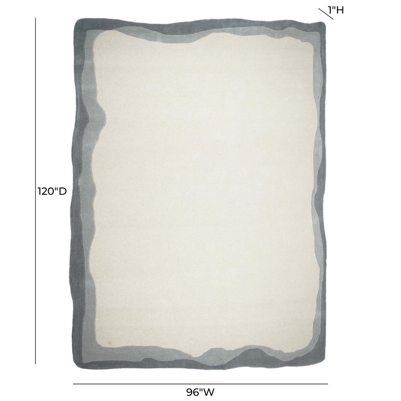 Tarba Grey 8'x10' Rectangular Floor Rug