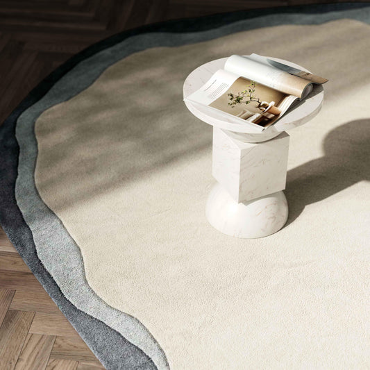 Tarba Grey 8'x10' Organic Floor Rug