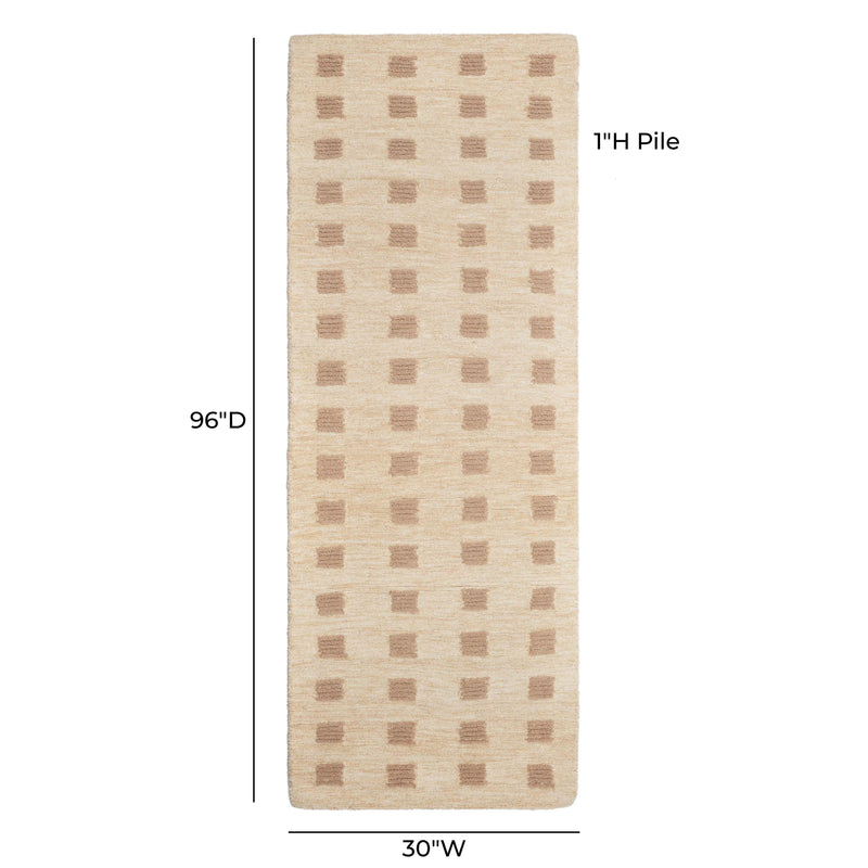 Hari Natural Hand-Tufted Rug - 2'6" x 8'