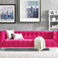 Bea Hot Pink Velvet Sofa