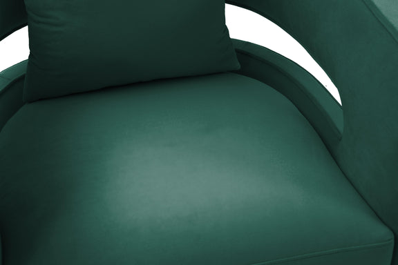Kennedy Forest Green Velvet Swivel Chair