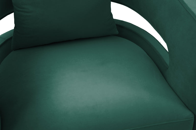 Kennedy Forest Green Velvet Swivel Chair