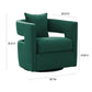 Kennedy Forest Green Velvet Swivel Chair