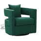 Kennedy Forest Green Velvet Swivel Chair