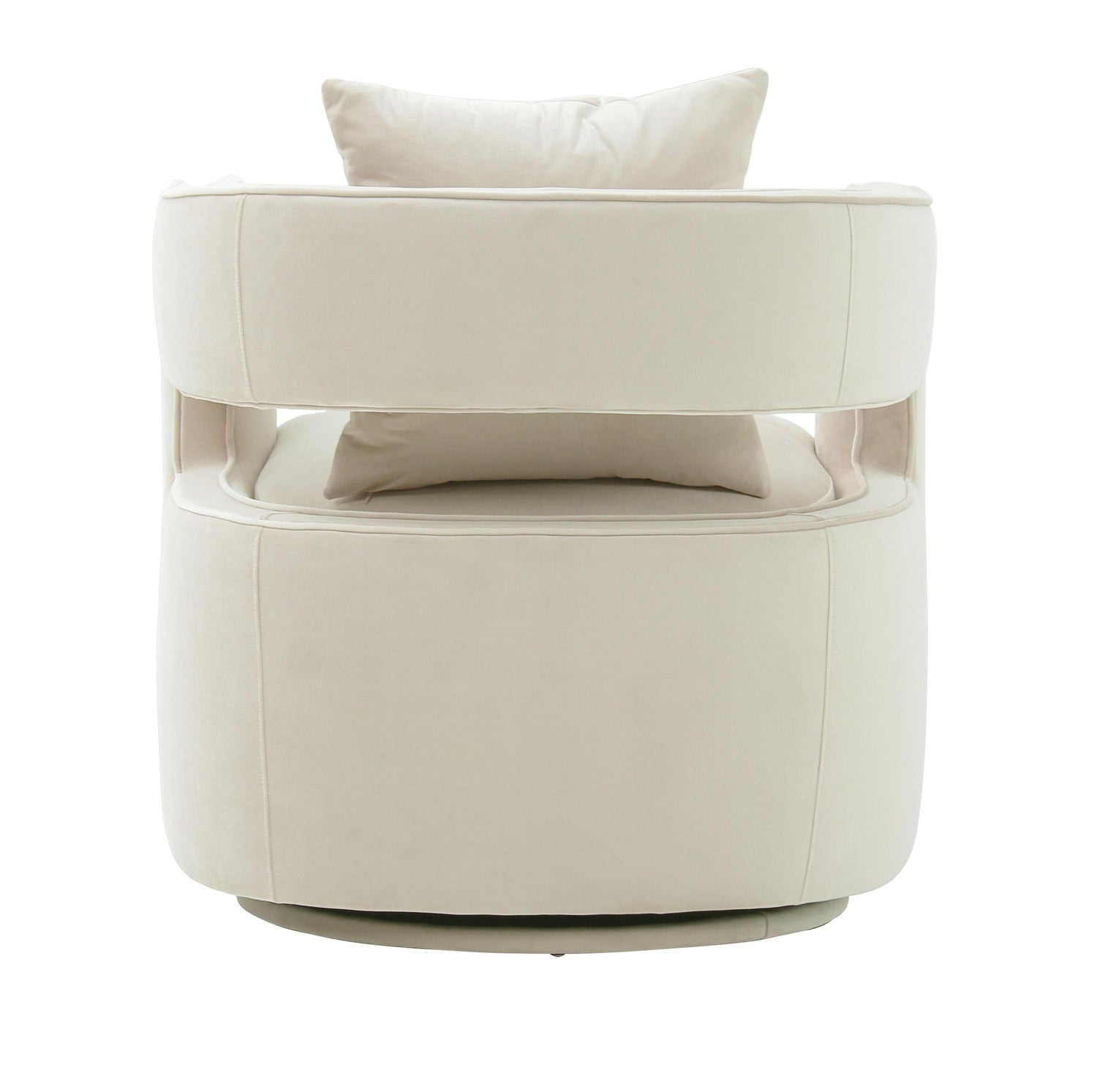 Kennedy Cream Velvet Swivel Chair