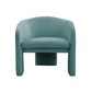 Marla Performance Velvet Accent Chair - Sea Blue