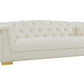 Farah Cream Velvet Sofa