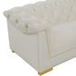Farah Cream Velvet Sofa
