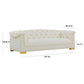 Farah Cream Velvet Sofa