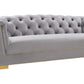 Farah Grey Velvet Sofa