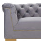 Farah Grey Velvet Sofa
