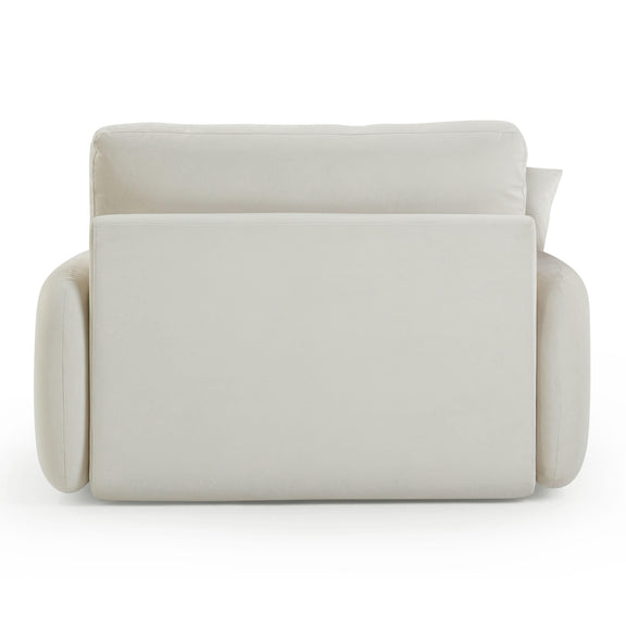 Rachelle Cream Velvet Lounge Chair