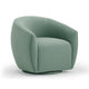Jordan Sea Blue Velvet Swivel Chair