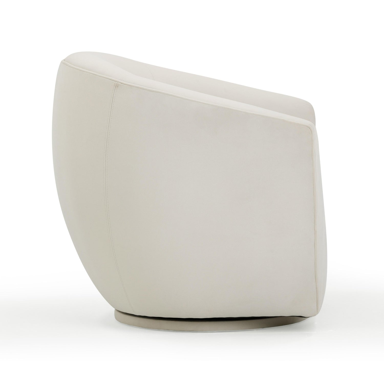 Jordan Cream Velvet Swivel Chair