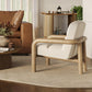 Bekah Cream Textured Weave Accent Chair