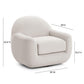 Tiago Cream Velvet Swivel Chair