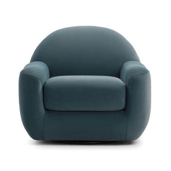Tiago Dark Teal Velvet Swivel Chair