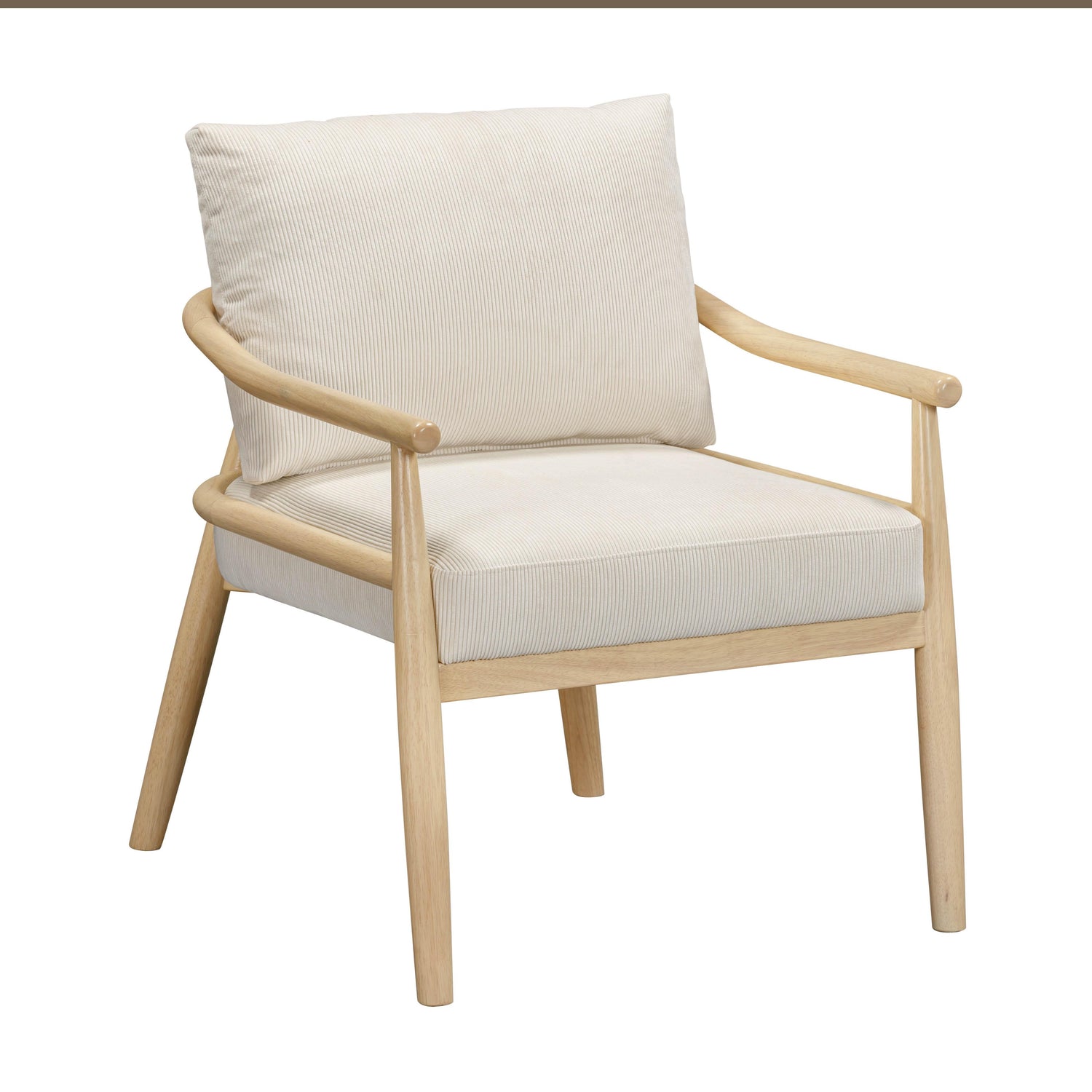 Dixie Cream Performance Corduroy Accent Chair