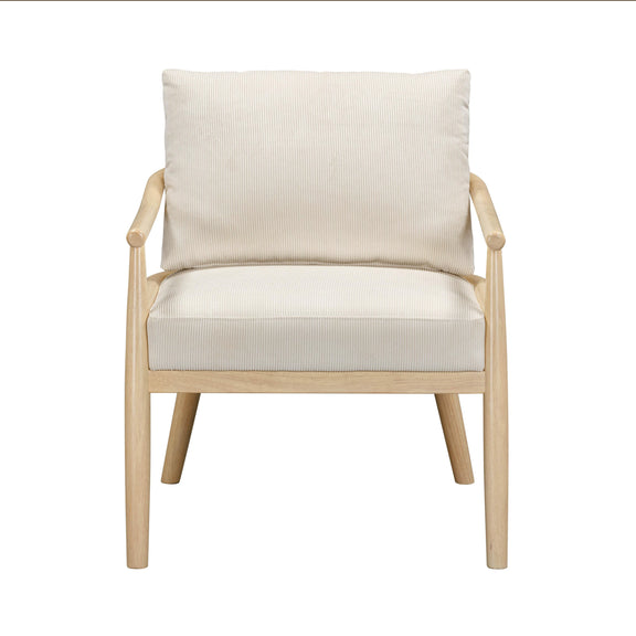Dixie Cream Performance Corduroy Accent Chair