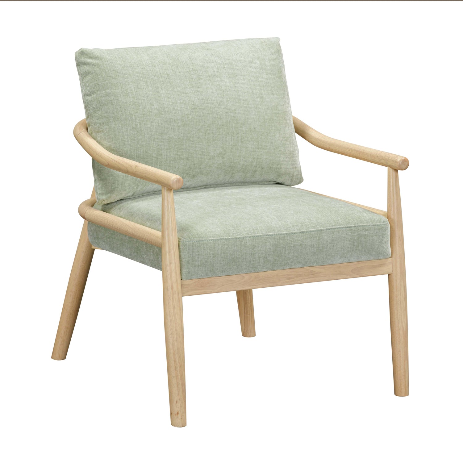 Dixie Mint Green Chenille Velvet Accent Chair
