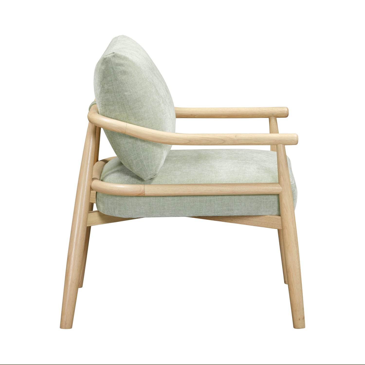 Dixie Mint Green Chenille Velvet Accent Chair