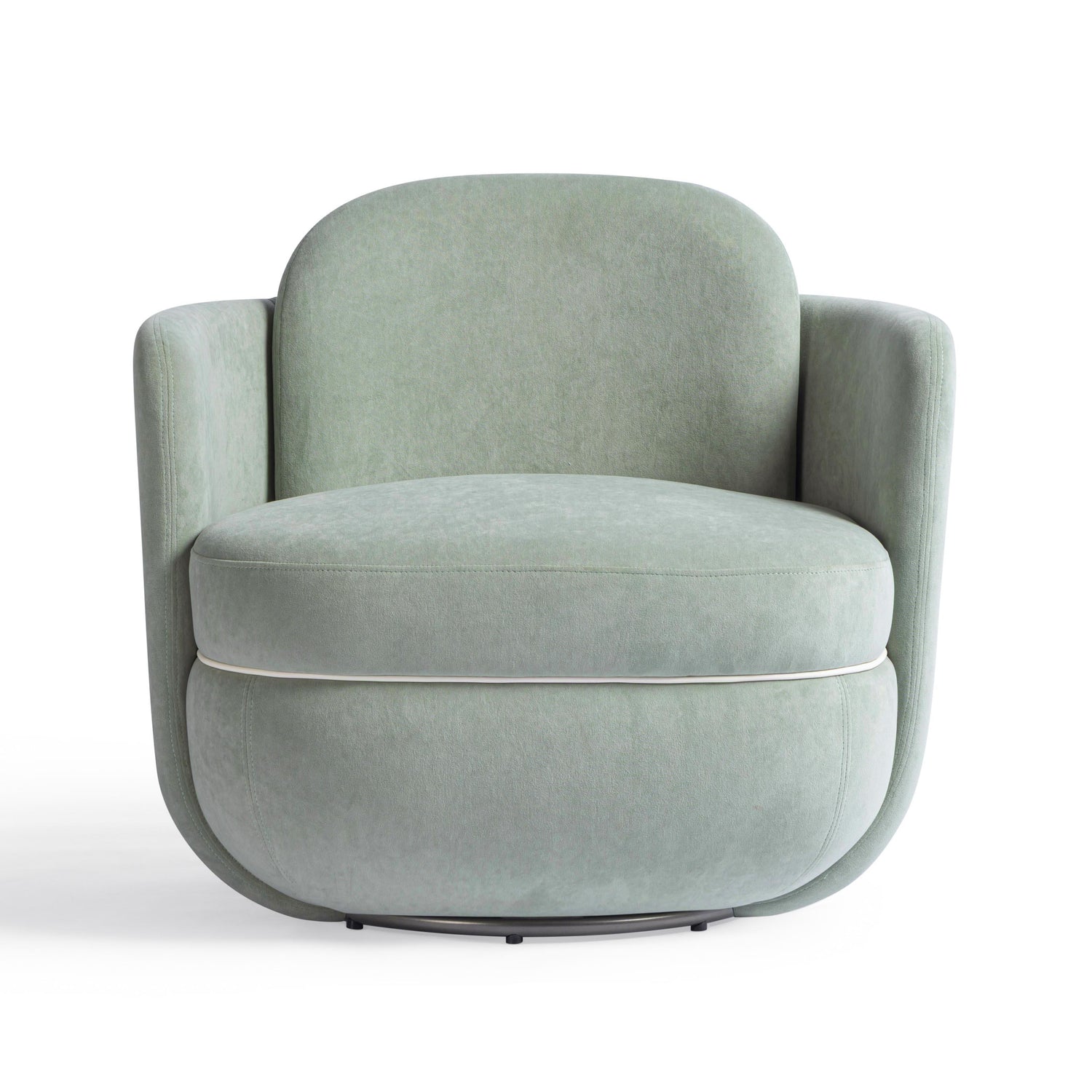 Wolfie Mint Green Velvet Swivel Chair