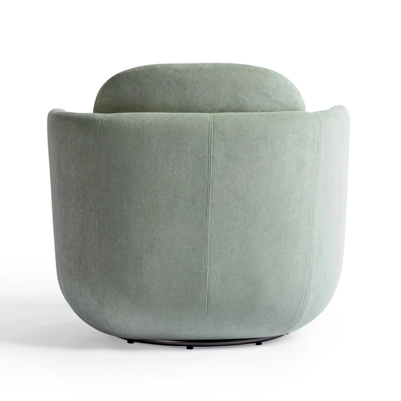 Wolfie Mint Green Velvet Swivel Chair